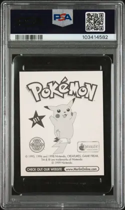 PSA 8 NM-MT 1999 MERLIN POKEMON #S11 MEOWTH-PRISM ENGLISH - Image 2
