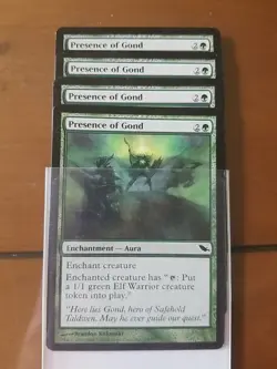 Presence of Gond x4 Shadowmoor MtG NM - Image 1