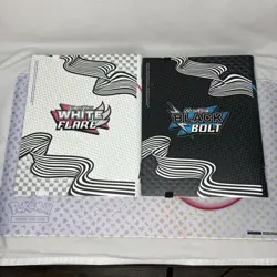 Black Bolt & White Flare Binder Set Pokemon TCG Scarlet & Violet READ - Image 2