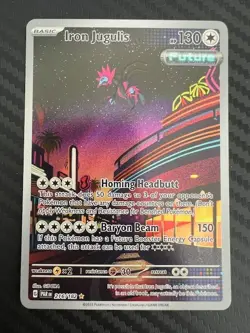 Pokemon TCG Iron Jugulis 216/182 S&V Paradox Rift Illustration Rare Holo NM - Image 1