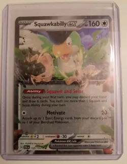 Pokemon TCG Squawkabilly ex Scarlet & Violet - Paldea Evolved 169/193 Holo... - Image 1