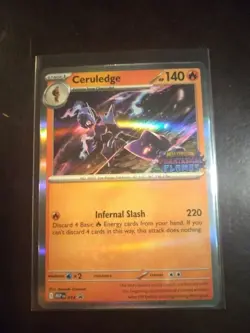 Phantasmal Flames Prerelease Ceruledge Stamped Promo Pokemon TCG 2025 - Image 1