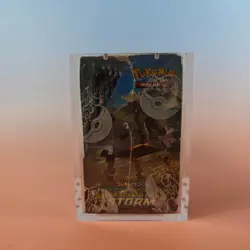 POKEMON SM CELESTIAL STORM BOOSTER BOX SEALED ACRYLIC OVP EN FOIL DAMAGED FRONT - Image 2