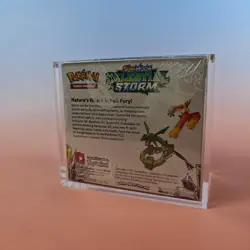 POKEMON SM CELESTIAL STORM BOOSTER BOX SEALED ACRYLIC OVP EN FOIL DAMAGED FRONT - Image 3