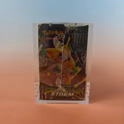 POKEMON SM CELESTIAL STORM BOOSTER BOX SEALED ACRYLIC OVP EN FOIL DAMAGED FRONT - Image 4