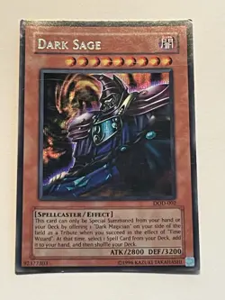 Yugioh Dark Sage DOD-002 Dawn Of Destiny Xbox Prismatic Secret Rare Unlimited HP - Image 1