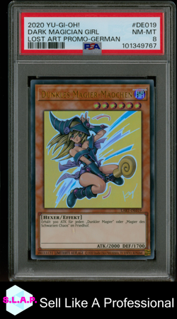 DUNKLES MAGIER-MADCHEN YU-GI-OH! LART-DE019 2020 LOST ART PROMO - DEUTSCH PSA 8 - Image 1