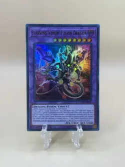 Yugioh Starving Venom Fusion Dragon LEDD-ENC25 Ultra Rare 1st Ed NM - Image 1