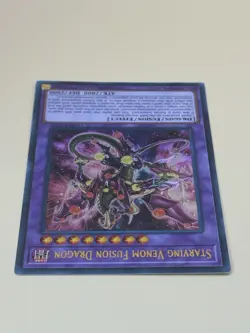 Yugioh Starving Venom Fusion Dragon LEDD-ENC25 Ultra Rare 1st Ed NM - Image 2