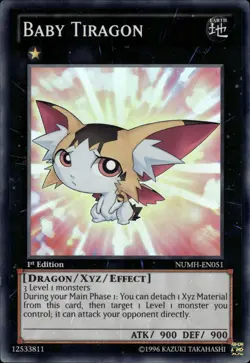 Baby Tiragon - Super Rare 1st Edition NUMH-EN051 - NM - YuGiOh - Image 1
