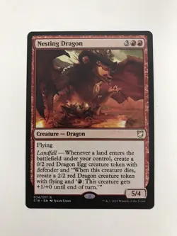 Nesting Dragon MTG Magic the Gathering Card NM Near Mint C18 - Image 1