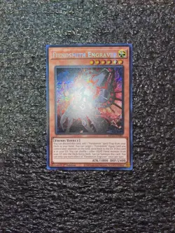 Yugioh! Fiendsmith Engraver MP25-EN081 Prismatic Secret Rare 1st Edition NM - Image 1