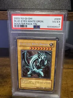BLUE EYES WHITE DRAGON 2003 tin secret rare PSA 4 - Image 1