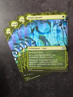 4x Utopia Sprawl Wilds of Eldraine: Enchanting Tales MTG Regular - Image 1