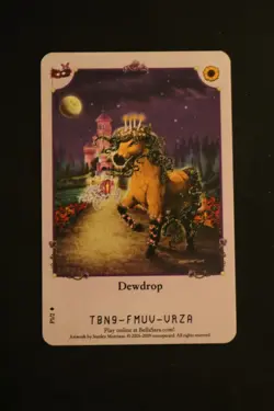 Bella Sara Trading Card - Bella's Ball - Promo P1/2 Dewdrop - Image 1