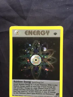 Pokemon Cards: Team Rocket 1st Edition Rare Holo: Rainbow Energy 17/82 - Image 2