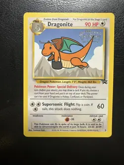 Pokemon Dragonite Black Star Movie Promo 2000 #5 NM WOTC PROMO Vintage TCG Card - Image 1
