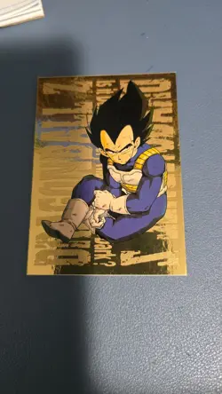 Dragon Ball Z 1999 G-8 Gold Vegeta Card - Image 1