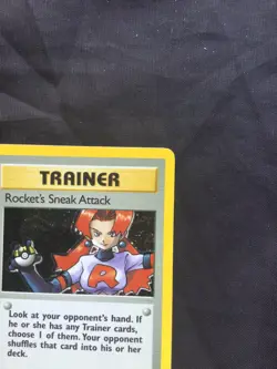 Pokemon Cards: Team Rocket 1st Edition Rare Holo: Rocket's Sneak Attack 16/82 - Image 4
