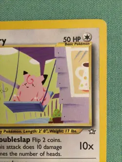 1st Edition Clefairy 30/111 Neo Genesis Pokemon Card. New - Image 2