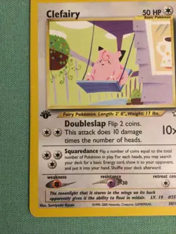 1st Edition Clefairy 30/111 Neo Genesis Pokemon Card. New - Image 4