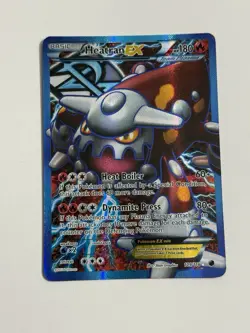 Heatran EX (Team Plasma) (Full Art) 109/116 Plasma Freeze Holo Pokemon Card - Image 1