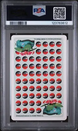 PSA 10 GEM MINT 1998 Pokemon Stadium Green Playing Card Ivysaur Queen of Spades - Image 2