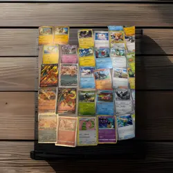 Pokemon Card Lot 100 Cards With 6 Charizards - Image 2