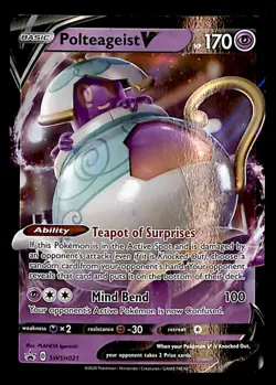Polteageist V Black Star Promo SWSH 021, NM Pokemon Card - Image 1
