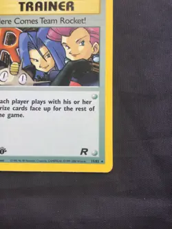 Pokemon Cards: Team Rocket 1st Edition Rare Holo: Here Comes Team Rocket! 15/82 - Image 5