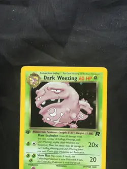 Pokemon Cards: Team Rocket 1st Edition Rare Holo: Dark Weezing 14/82 - Image 2