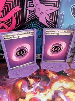 Pokemon TCG Card [ENERGY] Display / Stands / Holders - [3] pc Lot - Many colors - Image 2