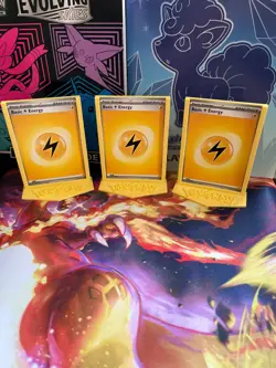 Pokemon TCG Card [ENERGY] Display / Stands / Holders - [3] pc Lot - Many colors - Image 3