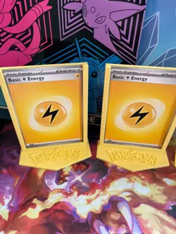 Pokemon TCG Card [ENERGY] Display / Stands / Holders - [3] pc Lot - Many colors - Image 4