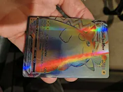 Pokemon Pikachu TCG VMAX Rainbow Secret Holo Rare Full Art Card 188/185 - Image 3