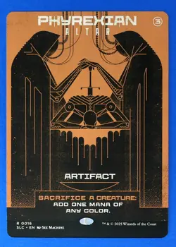 MTG Phyrexian Altar Secret Lair Encyclopedia Single Card Magic 0016 RARE - Image 1