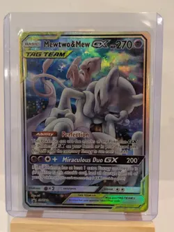 Custom Fan Art Mewtwo & Mew GX High Quality Custom Card Tag Team - Image 3