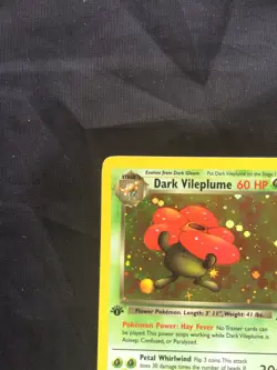Pokemon Cards: Team Rocket 1st Edition Rare Holo: Dark Vileplume 13/82 - Image 3