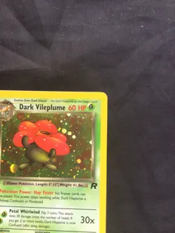 Pokemon Cards: Team Rocket 1st Edition Rare Holo: Dark Vileplume 13/82 - Image 4