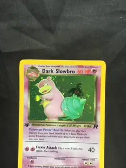 Pokemon Cards: Team Rocket 1st Edition Rare Holo: Dark Slowbro 12/82 - Image 2