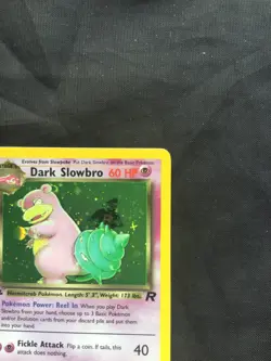 Pokemon Cards: Team Rocket 1st Edition Rare Holo: Dark Slowbro 12/82 - Image 4