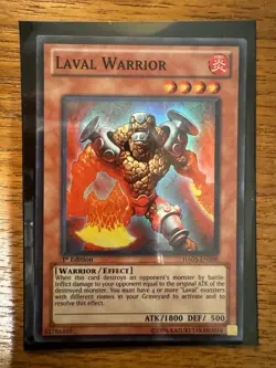 Laval Warrior HA05-EN009 Super Rare 1st Edition Yugioh - NM Card English - Image 1