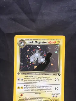 Pokemon Cards: Team Rocket 1st Edition Rare Holo: Dark Magneton 11/82 - Image 2