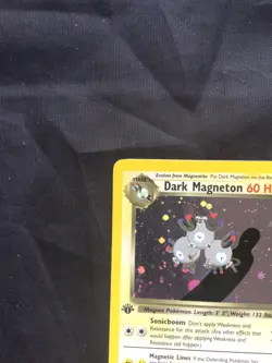 Pokemon Cards: Team Rocket 1st Edition Rare Holo: Dark Magneton 11/82 - Image 3