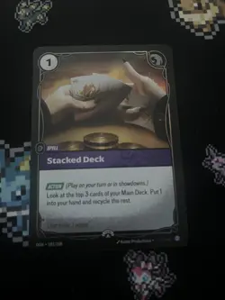 Riftbound Nexus Nights Foil NM English Stacked Deck Promo Card 183/298 - Image 1