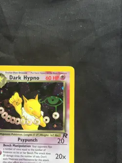 Pokemon Cards: Team Rocket 1st Edition Rare Holo: Dark Hypno 9/82 - Image 4