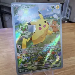 Pokemon Pikachu TCG SVP 88 Black Star Promo Card Paldea Adventure Chest NM - Image 1