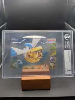 2018 Pokemon Japanese Pokemon Center Clear Card Pikachu Eevee BGS 7 - Image 1