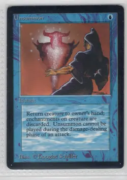 Unsummon - Beta - Vintage - Magic the Gathering MTG - ACTUAL CARD - US SELLER - Image 1