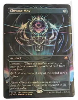 Chrome Mox Foil MTG borderless Special Guest Aetherdrift Magic The Gathering - Image 1